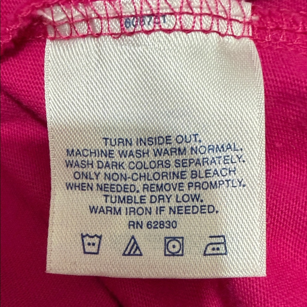 Lands' End Sleeveless V-Neck Tank Shift Dress in Bright Pink, Size Large (14-16) - Picture 8 of 12
